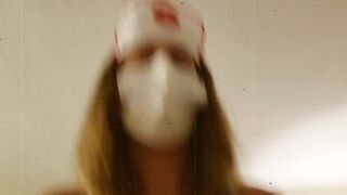 Young nurse blows and fucks COVID patient