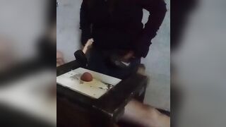 Miss Kitty tramples nuts