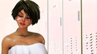 Anime Ebony Hotties Locker Room Fucking