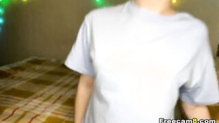 Horny Nerd Gets Pussy Fuck After Sucking Cock