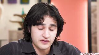 DevilsVid.com - A bro licks and fucks huge breasts cougar