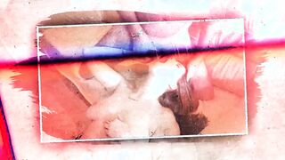 Blowing on mistress's nipples and fucking her cunt until she