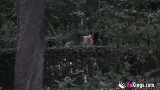 Zuko wants a EBONY PENIS: She hunts 1 inside outdoors!