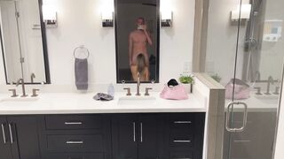 Pregnant Wifey Used by Pool & Gets two Loads