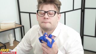 FAKEhub - Quick cum inside underwear inside the college study