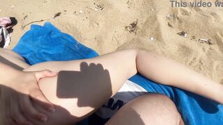 Outdoors sex on beach with sexual 18 yo