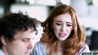 Tricky redhead teen fucked by stepsis BF