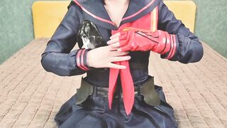 Ryuko Matoi was banged by Nude Professor inside all holes
