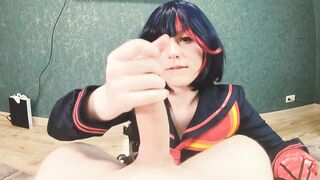 Ryuko Matoi was banged by Nude Professor inside all holes