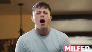 Milf Caught Her Stepson Masturbating Sneaking on Her - MILFED