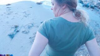 Stepson cheats with stepmom on the beach