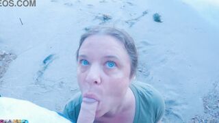 Stepson cheats with stepmom on the beach