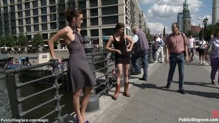 German babe humiliated on the streets