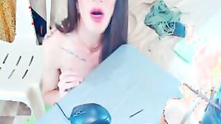 Shemale Horny Hard Masturbates