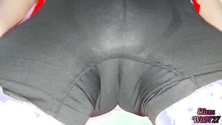 Dad's friend catches her doing homework with no underwear under