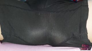Dad's friend catches her doing homework with no underwear under