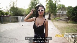 Natural Black With Long Boobies Swinging Casted And Pounded On