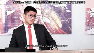 Big ass step mom looking for a job & fucked by the Manager