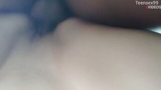 Rich slim white chick into tights lets him got it
