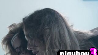 Blonde nurse calmed down busty patient