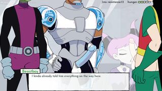 18titans Episode teens - Jinx offer a fellatio to all