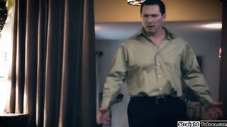 Stepson and stepdad anal fucking stepmom