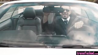 Shemale thief and girlfriend rough sex