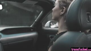 Shemale thief and girlfriend rough sex
