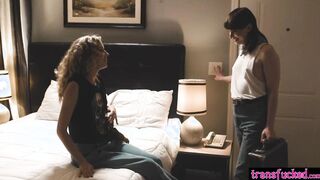 Shemale thief and girlfriend rough sex