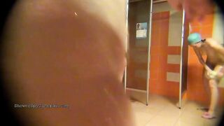 Secret camera into outside shower room