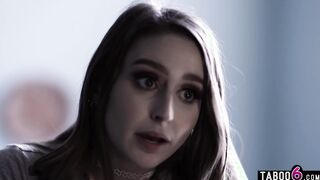 Huge butt barely legal Laney Grey tries to clean up her