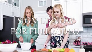 Laundry & Kitchen Free Use Family (Step Cougar And Sis