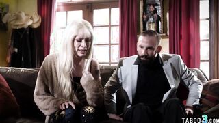 Petite blonde tranny fucked by stepdad