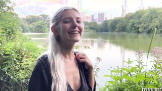 Blowing stranger's penis inside New York central park to let