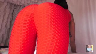 Ruffle Stockings Cumshot Close up
