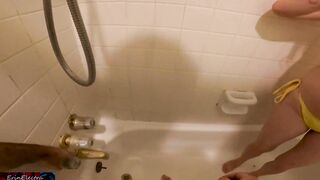 Stepmom shares a shower with stepson