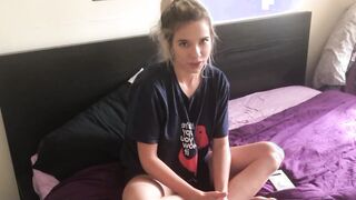 Caught my stepsister-in-law masturbating POV