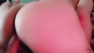 My step-cousin couldn't help to cum inside my tight cunt!
