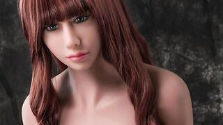 Deepthroat this Real Life Sexdoll Brunette MILF
