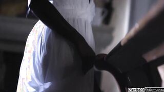 Ebony ghost girl wants ex bf to fuck her