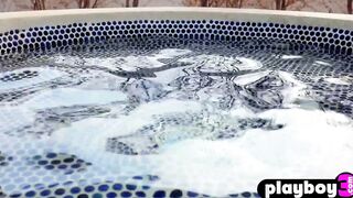 Bath time with petite Asian teen Sowan
