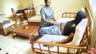 A cheating woman tastes a huge ebony dick - doggy style