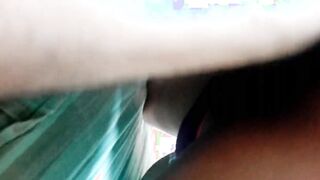 Fucking with chubby young gf doggy style