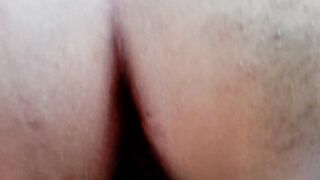 Fucking with chubby young gf doggy style
