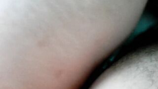 Fucking with chubby young gf doggy style