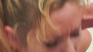 Hottie into pig tails loves anal sex inside the WC