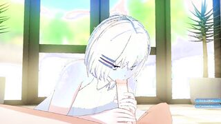 Itsuka Shidou X Tobiichi Origami having sex into hotel longue