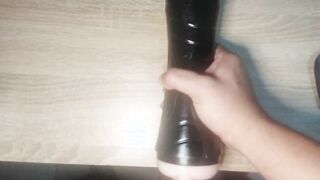 ARTIFICIAL TWAT BEING EJACULATED ON