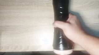 ARTIFICIAL TWAT BEING EJACULATED ON