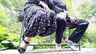 milf milks stranger dick into condom for cuckold husband